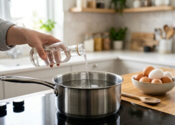 Colocar algumas gotas de vinagre na água antes de colocar os ovos para ferver: para que serve e por que você deve fazer isso para impedir que a casca rache e a clara vaze