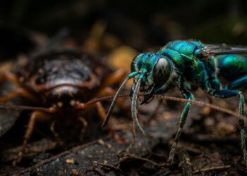 Vespa parasitária injeta veneno no cérebro de baratas para criar "zumbis" obedientes