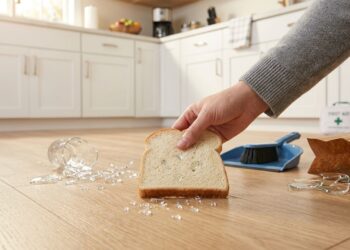 Quebrou copo de vidro? Esqueça o aspirador de pó e use este ingrediente da sua geladeira para limpar