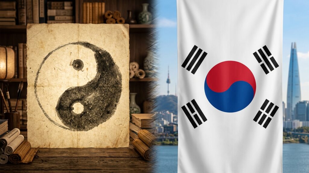 Como a bandeira da Coreia do Sul esconde conceitos filosóficos milenares