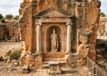 Santuário de deusa romana da sabedoria é descoberto em pedreira