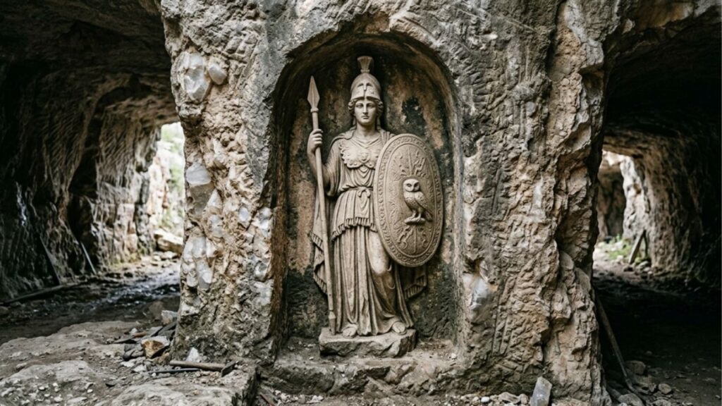 Santuário de deusa romana da sabedoria é descoberto em pedreira