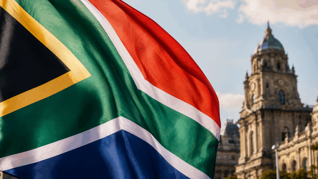 A bandeira da África do Sul tem 6 cores e cada uma carrega uma parte da história do apartheid