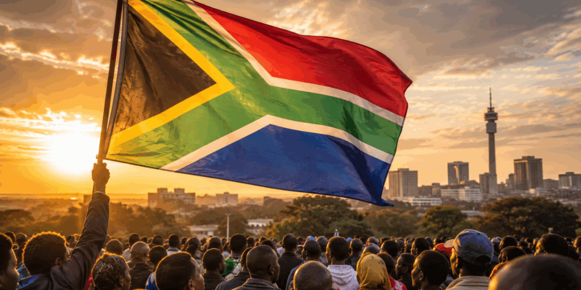 A bandeira da África do Sul tem 6 cores e cada uma carrega uma parte da história do apartheid