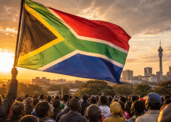 A bandeira da África do Sul tem 6 cores e cada uma carrega uma parte da história do apartheid