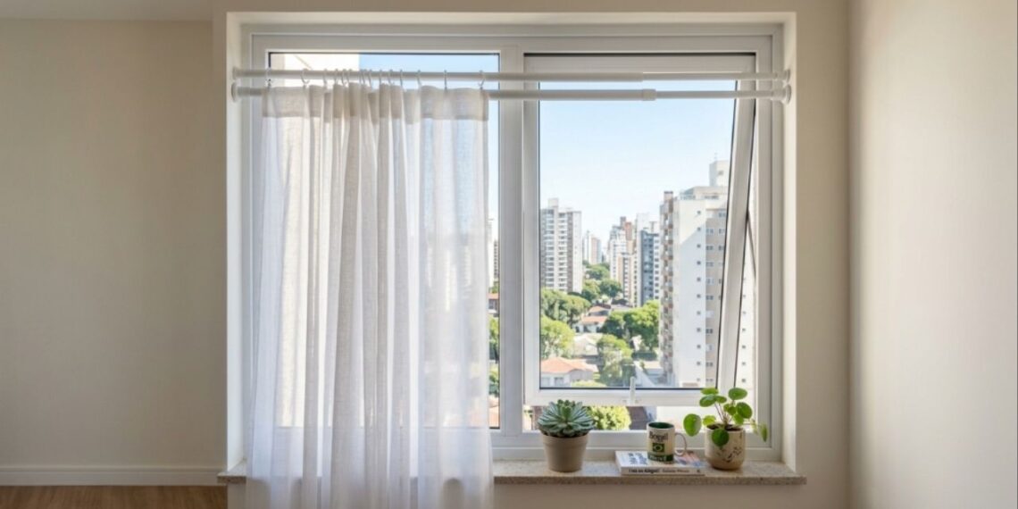 A cortina de trilho saiu de moda: o novo jeito de cobrir janelas sem furo na parede que está dominando os apartamentos em 2026