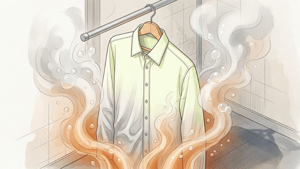 Como desamassar roupa sem ferro usando o segredo do banheiro que quase ninguém aproveita