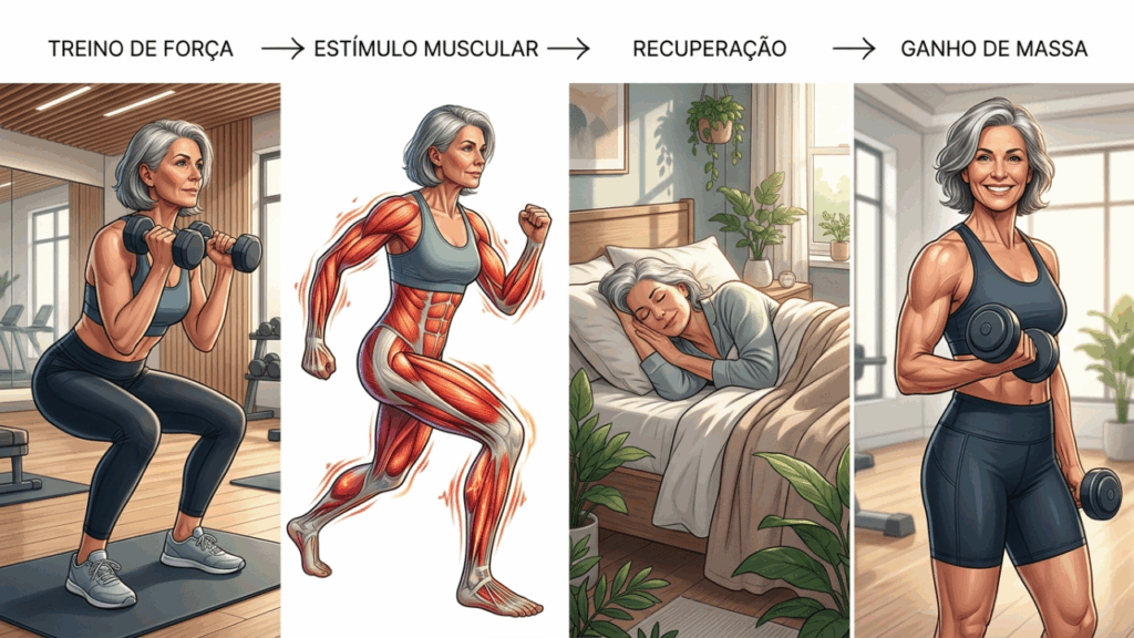 Como ganhar massa muscular após os 50 anos: o guia prático para mulheres