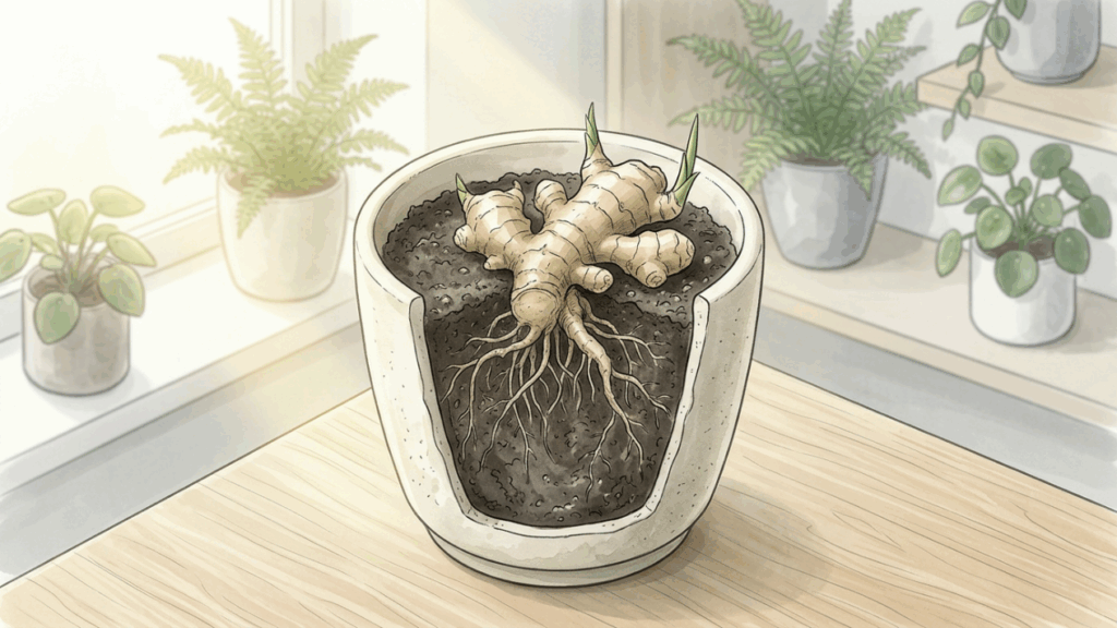 Como plantar gengibre em vaso a partir de um pedaço do mercado: o cuidado no solo que faz brotar rápido