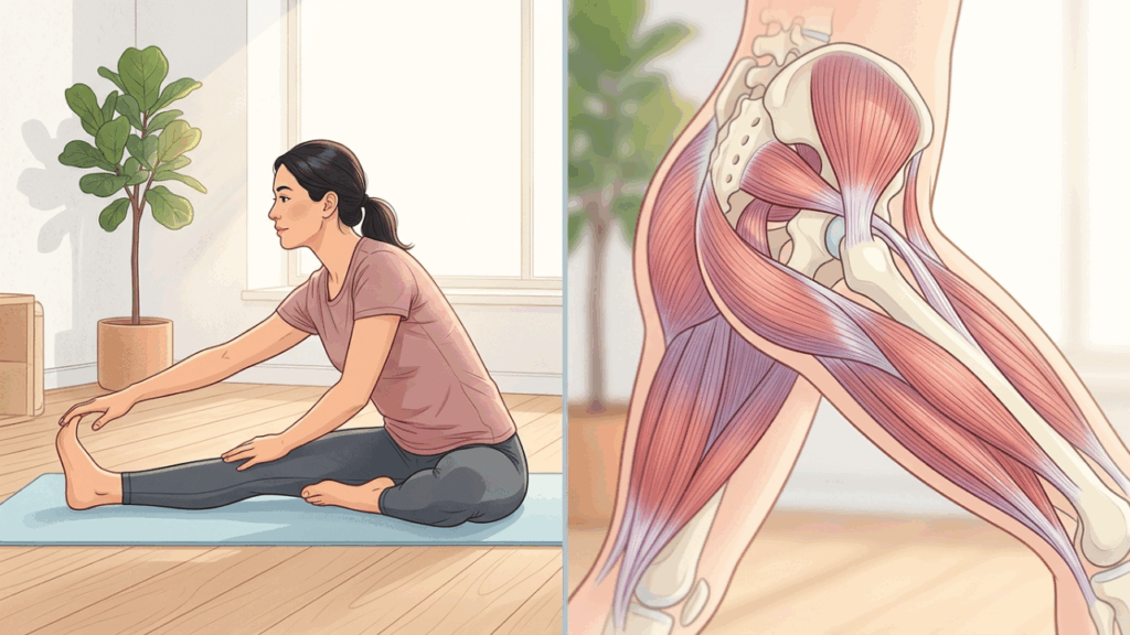 O alongamento estático que mulheres com rigidez muscular fazem errado