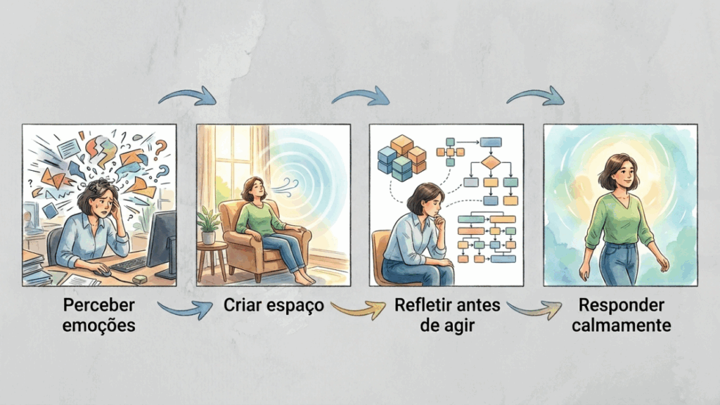 O que significa quando alguém mantém a calma enquanto todos estão nervosos
