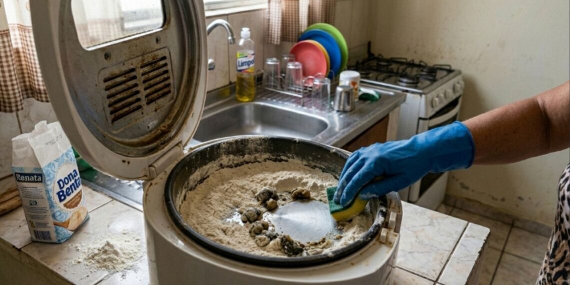 O truque da farinha de trigo para eliminar o cheiro de gordura queimada na fritadeira de uma vez por todas, sem produto industrializado