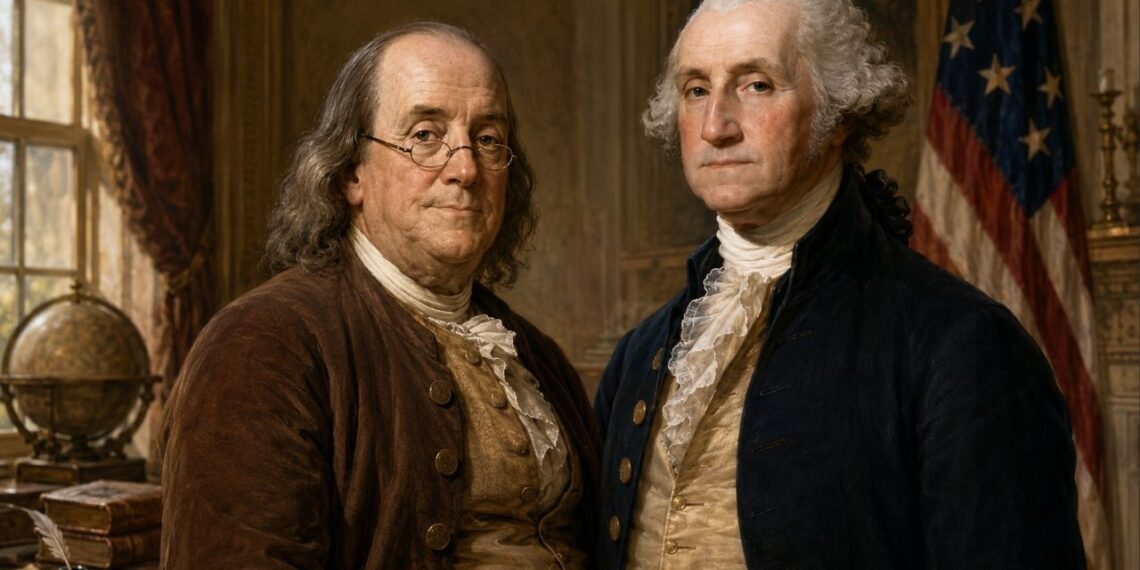 Benjamin Franklin, ao comentar a grandeza de George Washington no testamento onde lhe deixou sua própria bengala, disse: "Se fosse um cetro, ele o mereceria, e não deixaria uma nação inteira se curvar a ele."