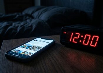 Ativar o filtro de luz azul no celular em vez de usar o brilho normal à noite ajuda muito, mas só funciona se o aparelho for definitivamente guardado uma hora antes de deitar, evitando que o cérebro continue em estado de alerta devido à hiperestimulação das redes sociais
