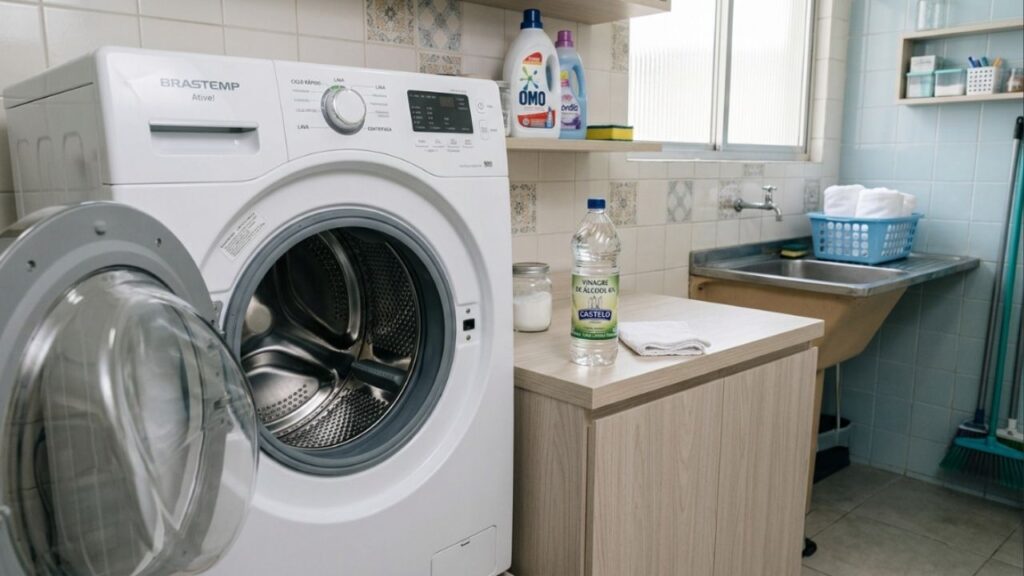 Como limpar o tambor da máquina de lavar para não manchar as roupas: o truque fácil de fazer um ciclo longo com vinagre que está na moda nas redes sociais