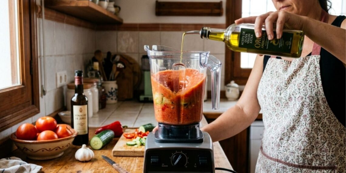 Os cozinheiros do 'MasterChef' concordam: "O gaspacho não deve conter creme de leite, mas sim 1 kg de tomates, 1 pepino e 50 ml de azeite."