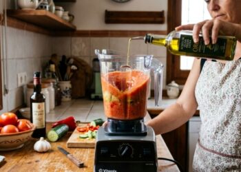 Os cozinheiros do 'MasterChef' concordam: "O gaspacho não deve conter creme de leite, mas sim 1 kg de tomates, 1 pepino e 50 ml de azeite."