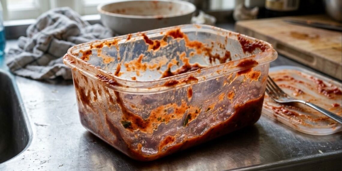 Como tirar a mancha vermelha de molho de tomate do pote de plástico: o truque fácil que está na moda nas redes sociais