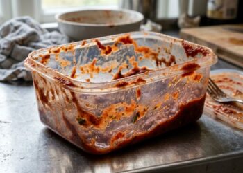 Como tirar a mancha vermelha de molho de tomate do pote de plástico: o truque fácil que está na moda nas redes sociais