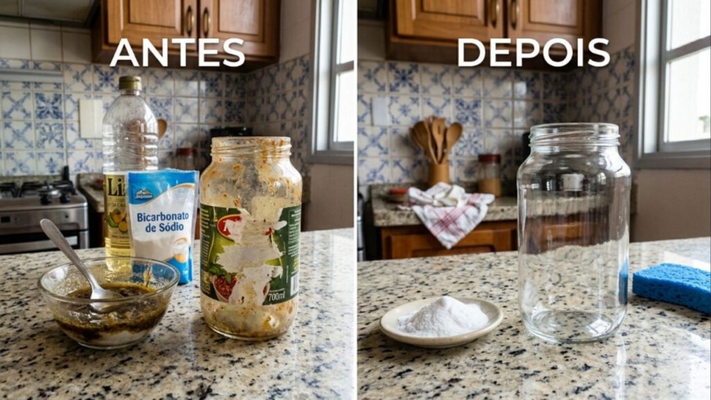 Como remover restos de cola de etiquetas e adesivos velhos de potes de vidro: o truque fácil que minha avó me ensinou