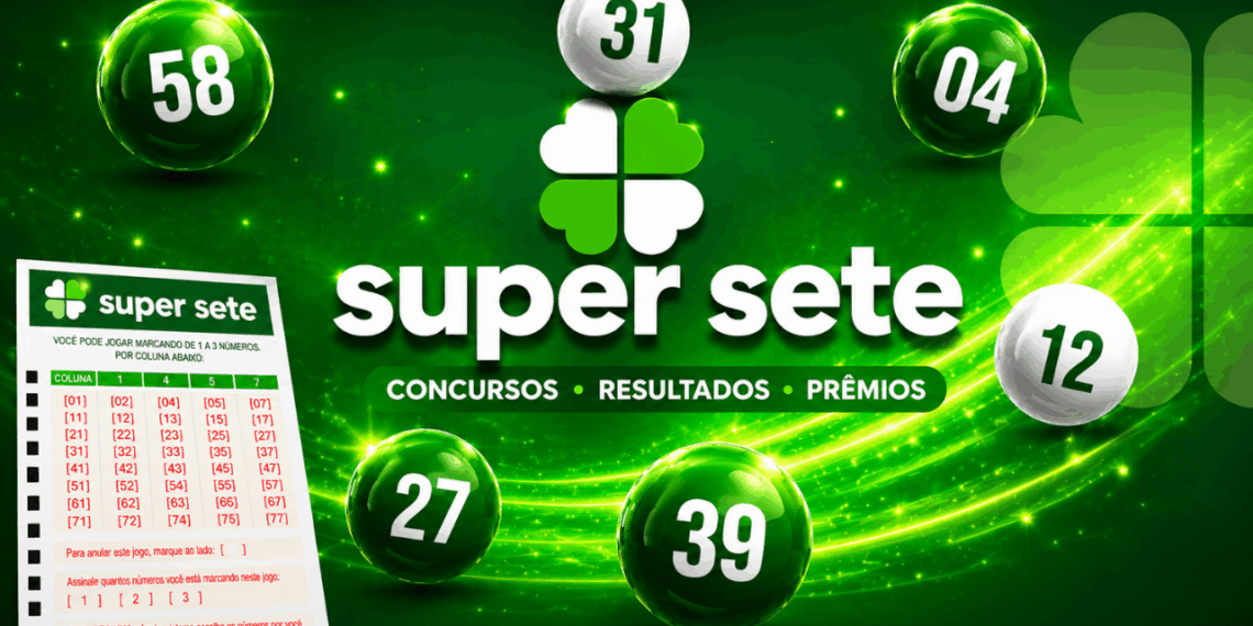 Super Sete 860 — sorteio de R$ 1,6 milhão nesta segunda-feira, 15 de junho de 2026