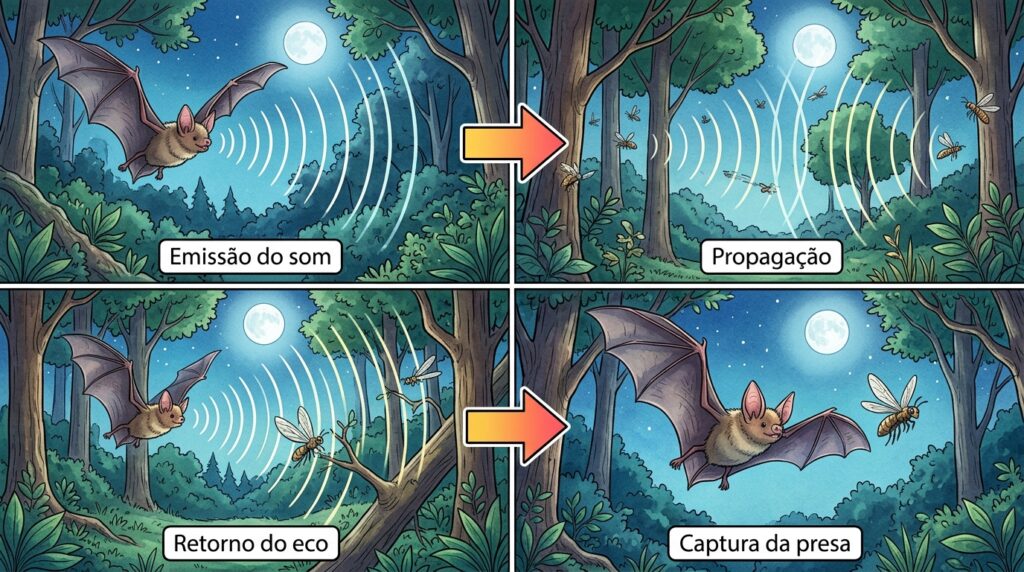 Esta espécie consegue localizar presas mesmo na escuridão total