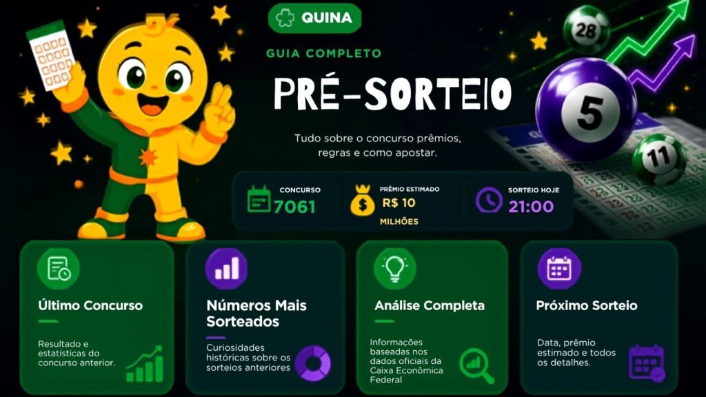 Quina 7061 sorteia R$ 10 milhões nesta quinta-feira veja como participar agora