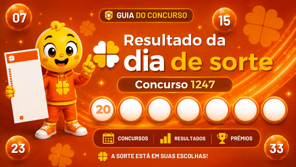 Dia de Sorte 1247: alguém ganhou os R$ 2 milhões? Veja o resultado de quinta-feira (16/07)