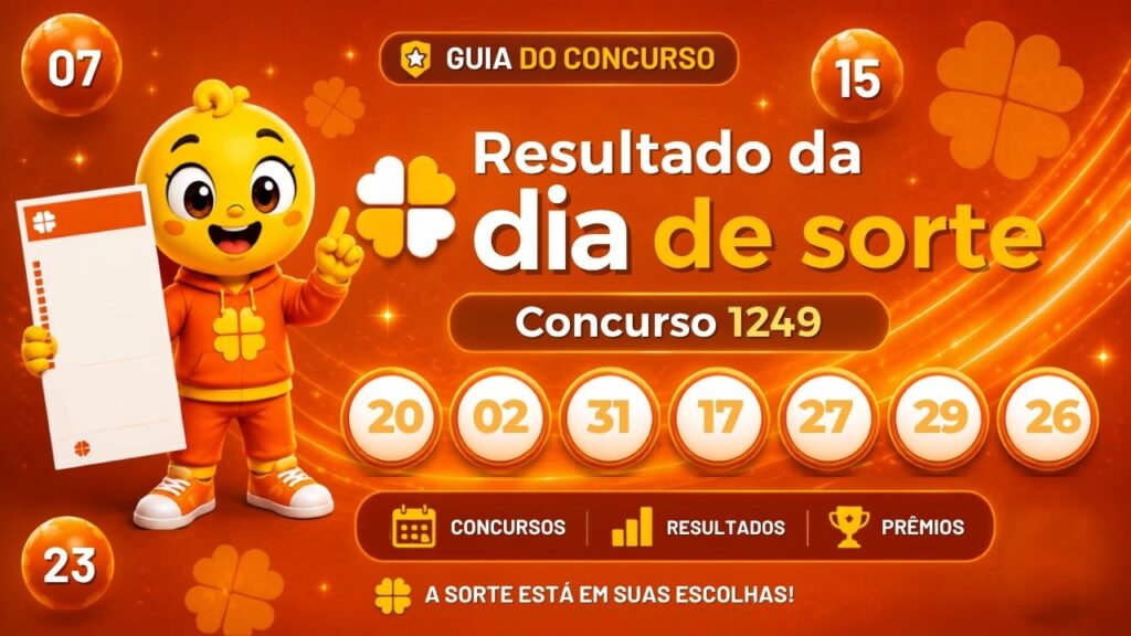Dia de Sorte 1249: alguém ganhou os R$ 2,8 milhões? Veja o resultado de domingo (19/07)