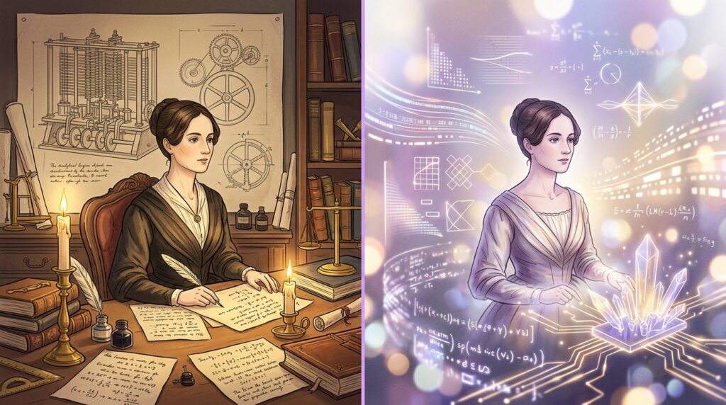 Frase do dia de Ada Lovelace, matemática britânica e visionária: ''A imaginação é a faculdade descobridora, muito além do que a obtenção do conhecimento’’
