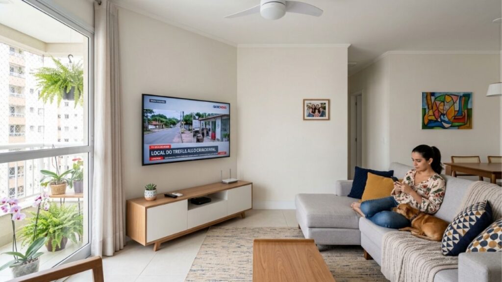 Adeus aos grandes painéis de TV de madeira ocupando toda a sala: essa tendência minimalista para renovar o ambiente com suportes invisíveis direto na parede
