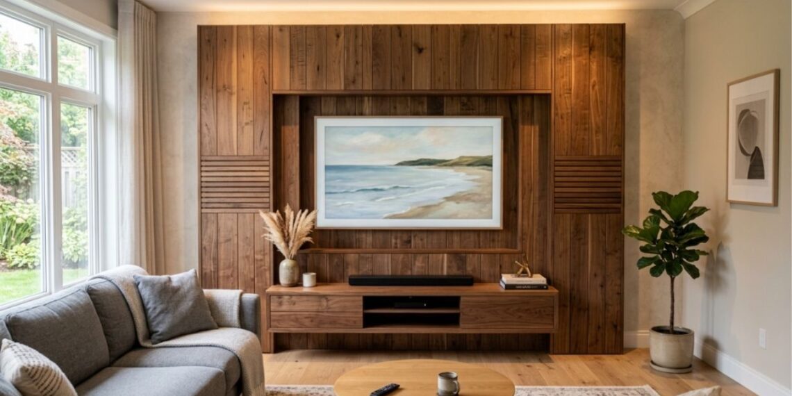 Adeus aos painéis de TV de madeira ocupando toda a sala: a tendência minimalista para renovar o ambiente com suportes invisíveis direto na parede