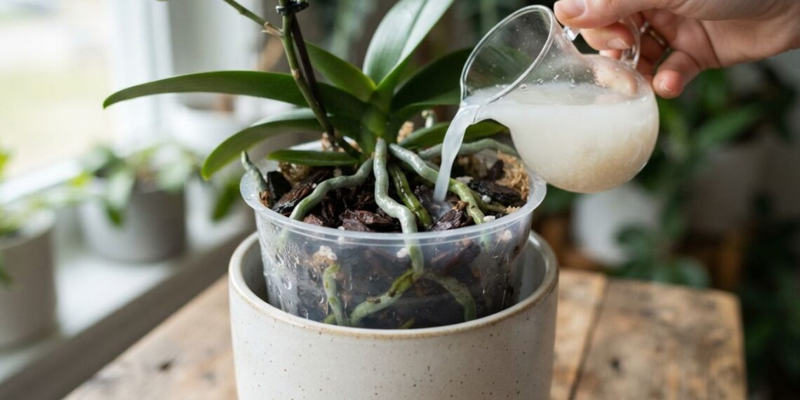 Nem casca de ovo, nem farinha de osso: a melhor maneira de fazer a orquídea soltar novas flores usando água de arroz, segundo cultivadores
