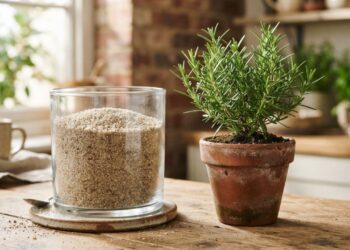 Nem fertilizante importado, nem poda drástica: a melhor maneira de fazer o alecrim durar anos sem secar usando areia no substrato, segundo ervanários