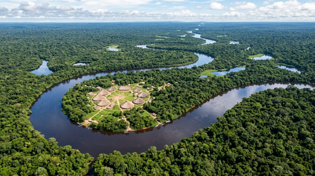 Frase do dia de Floresta Amazônica Xingu, indígena brasileira e defensora: "A floresta é nossa mãe — quem a mata mata a si mesmo"