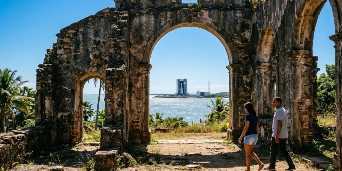 Ruínas seculares e uma moderna base de foguetes: o destino maranhense que une passado e futuro