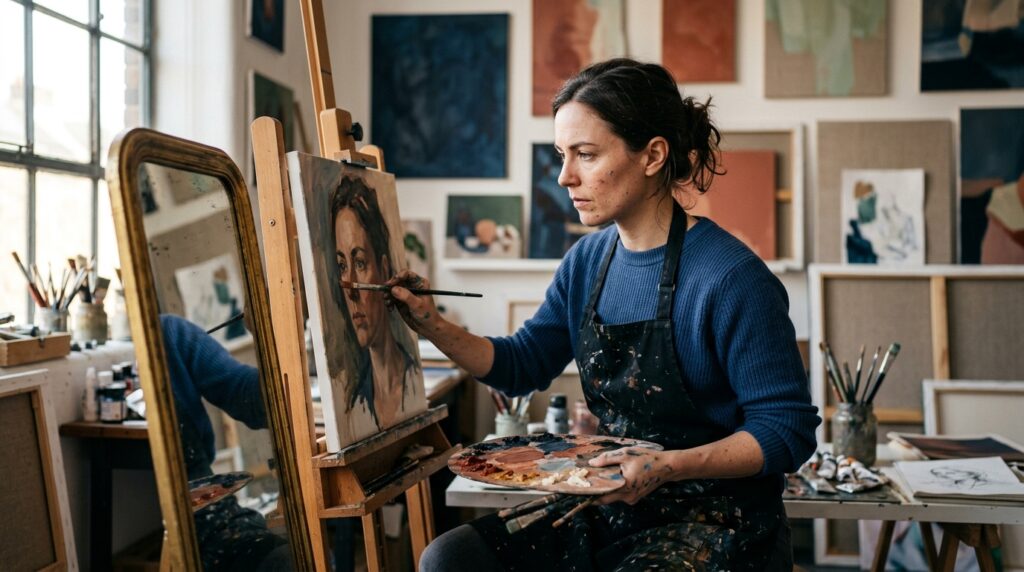 Frase de Frida Kahlo no dia: "Pinto a mim mesma porque sou meu próprio assunto mais interessante." Uma reflexão sobre autenticidade e autoconhecimento em tempos de comparação