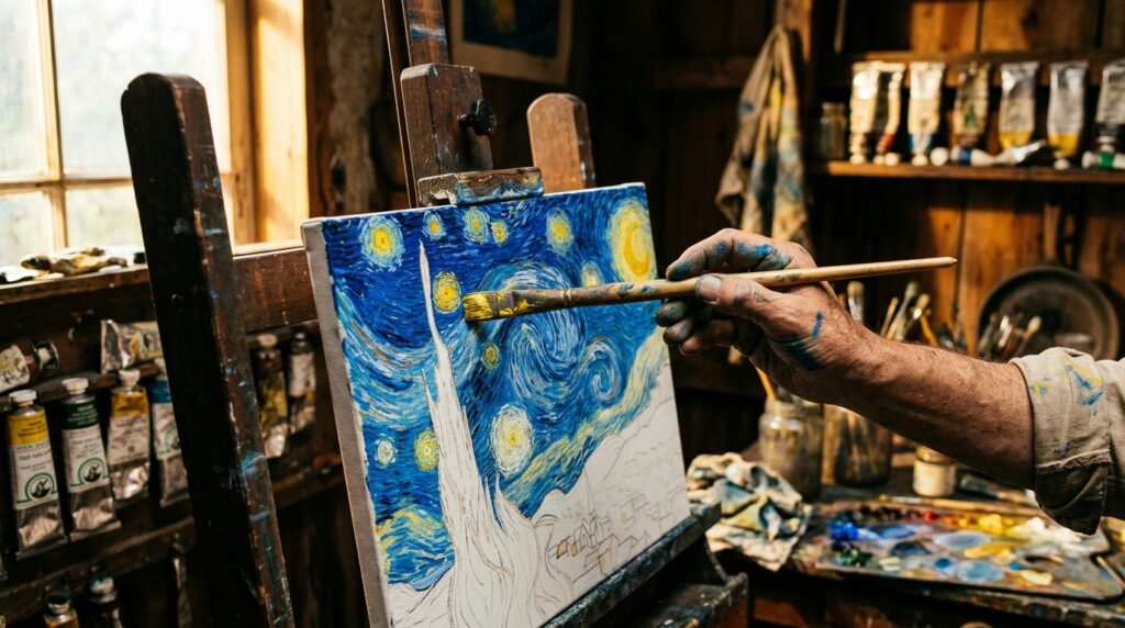 Frase do dia de Vincent van Gogh, pintor holandês pós-impressionista: "Sonho meu quadro e pinto meu sonho"