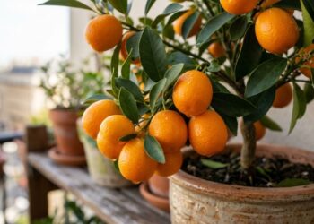 5 árvores cítricas cujas raízes não danificam a impermeabilização, perfeitas para vasos grandes no terraço