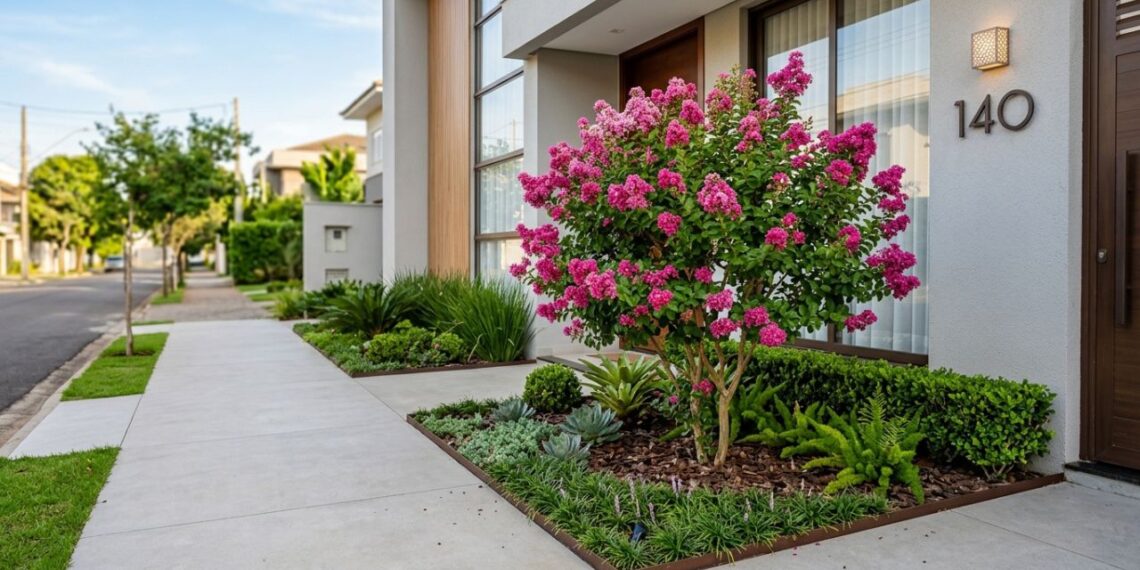4 árvores de porte anão cujas raízes não danificam a passagem de pedestres, perfeitas para jardins de fachada