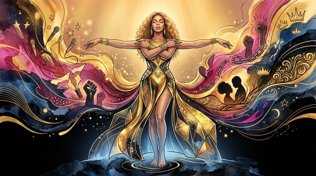Frase do dia de Beyoncé, cantora e ícone cultural: "Eu sou meu próprio masterpiece"