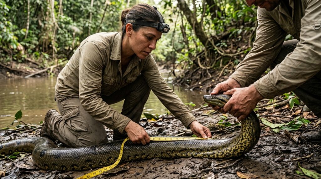 A anaconda de 15 metros existe? Biólogos revelam o tamanho real da sucuri