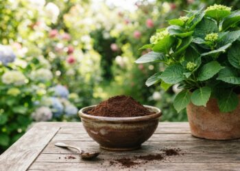 Despejar borra de café no pé de hortênsia uma vez por mês: para que serve e quais são os seus benefícios?