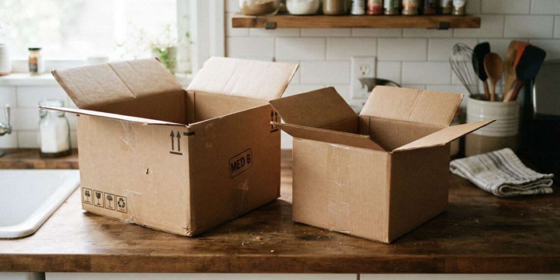Se você tem caixas de papelão de entrega sem uso, você tem um tesouro em casa: por que e para que usá-las para criar nichos organizadores