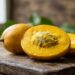 A fruta silvestre que tem cor amarela oval e sabor de manga com caju e que poucos brasileiros conhecem