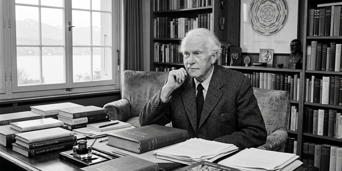 Frase de Carl Jung no dia: "Até que você torne o inconsciente consciente, ele dirigirá sua vida e você o chamará de destino." Uma reflexão sobre autoconhecimento e liberdade real em tempos de automação
