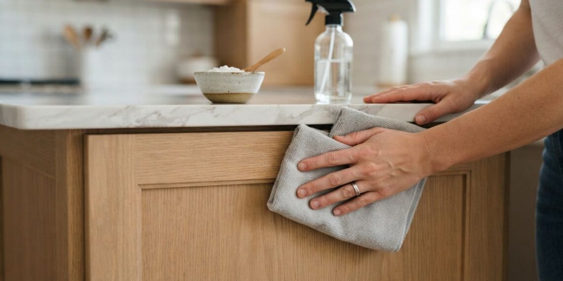 Adeus, armários de cozinha com cheiro de gordura impregnada: nova misturinha natural neutraliza o odor na hora e vira febre, segundo especialistas