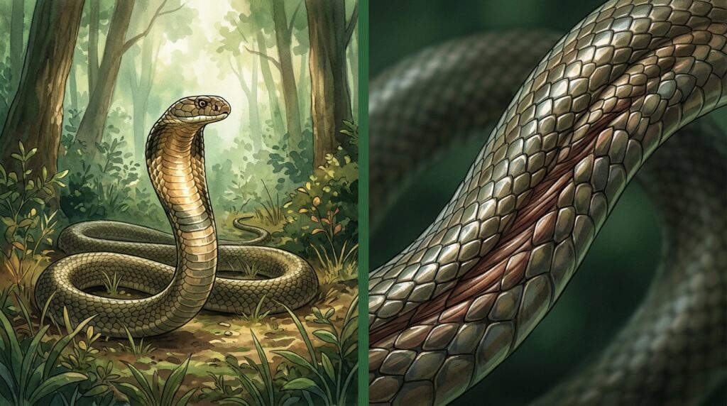 A cobra que percorre 10 km em uma noite: o mistério da locomoção dos répteis