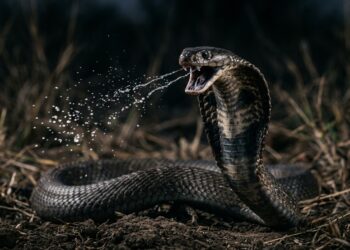 A cobra que cospe veneno a 2 metros: como age e o que fazer se for atingido