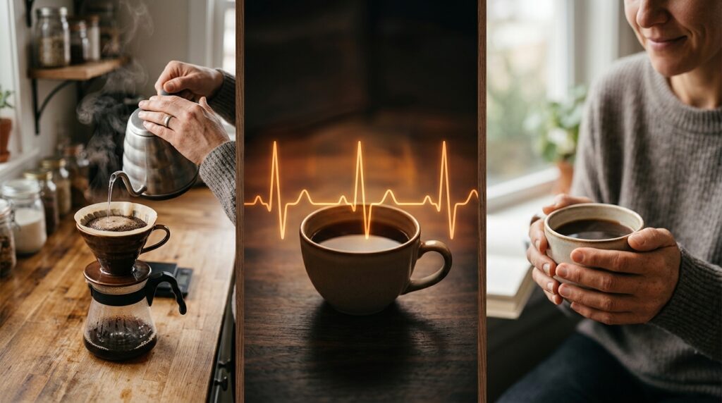 Sem medo de tomar um cafezinho: a relação entre consumo moderado e o risco arritmias
